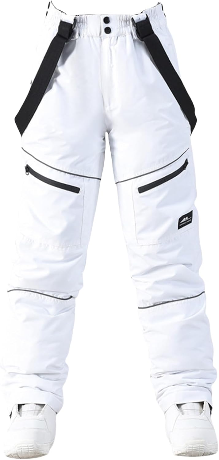 YEEFINE Women's&Men's Snowboard Pants Waterproof Insulated Ski Snow Pants Windproof Outdoor Warm Winter Pants