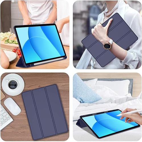 Image of TGK Case for OnePlus Pad Lite 11 inch Tablet, Oppo Pad SE 11 inch Trifold Smart Stand Flip Cover (Blue)