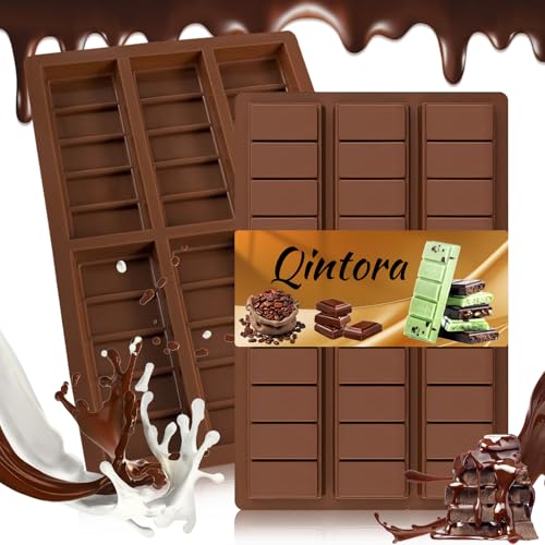 2 Piezas de Chocolate de Silicona, Panel Profundo Sin BPA, Chocolate Shafly Profundo Dubai Molde de Silicona para Bricolaje Nueces