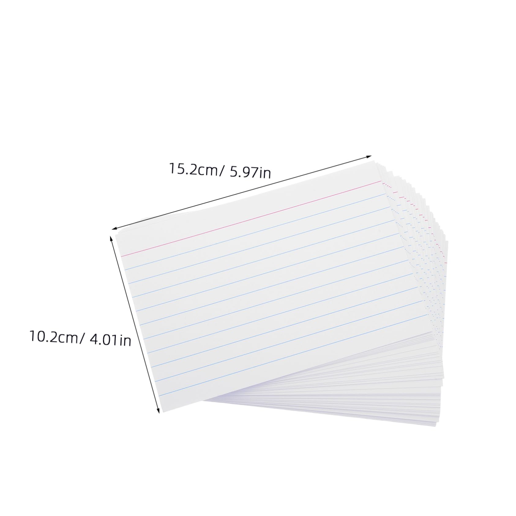 Linierte Karten 200 Stück Papier, Horizontal Liniertes Notizpapier