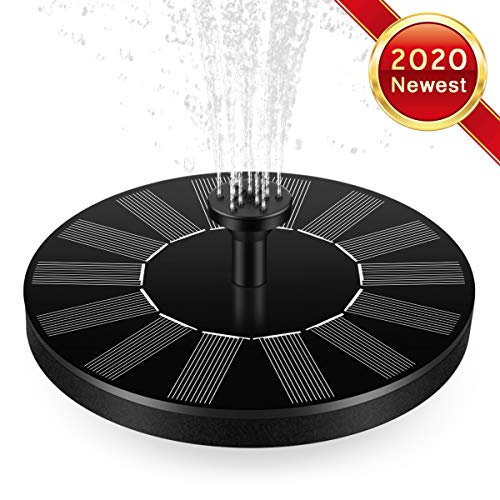 Solar Fountain Pump for Bird Bath ，Free Standing Solar Fountain Water Pumps Panel Kit Outdoor Birdbath Watering Submersible Pump for Garden and Patio for Garden, Pool, Pond, Solar Fountain