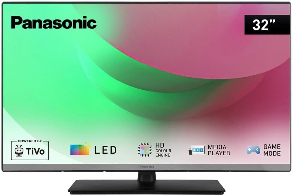 Panasonic TB-32S45AEZC, S45A Serie 32 Zoll Full HD LED Smart TV, TiVo, Google- und Alexa-Sprachsteuerung, Gaming-Modus, Media Player, HDR, HDMI
