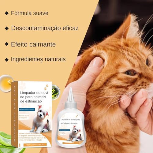 de ouvido para cães, gotas para os ouvidos de cães - Solução para de removedor de cera de ouvido par