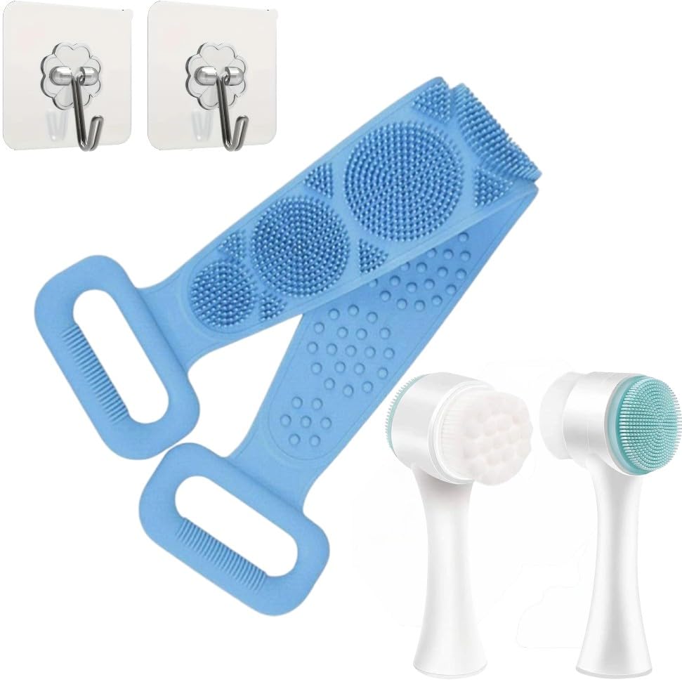 Image of Snika Silicon Brush Combo (Belt-2in1 face scrubber Free hook)