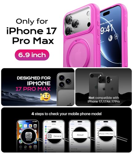 Image of Magnetic iPhone 17 Pro Max Case, iPhone 17 Pro Max Case with Stand