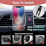 Car Phone Holder for Mercedes Benz A B C E S Class GLB GLC Audi A1 TT Mini Cooper Ford Jeep Suzuki Mustang Wrangler Swift Round Air Vent Phone Mount for iPhone 16 15 14 Pro Max Galaxy S24 Xmas Gifts - Image 3