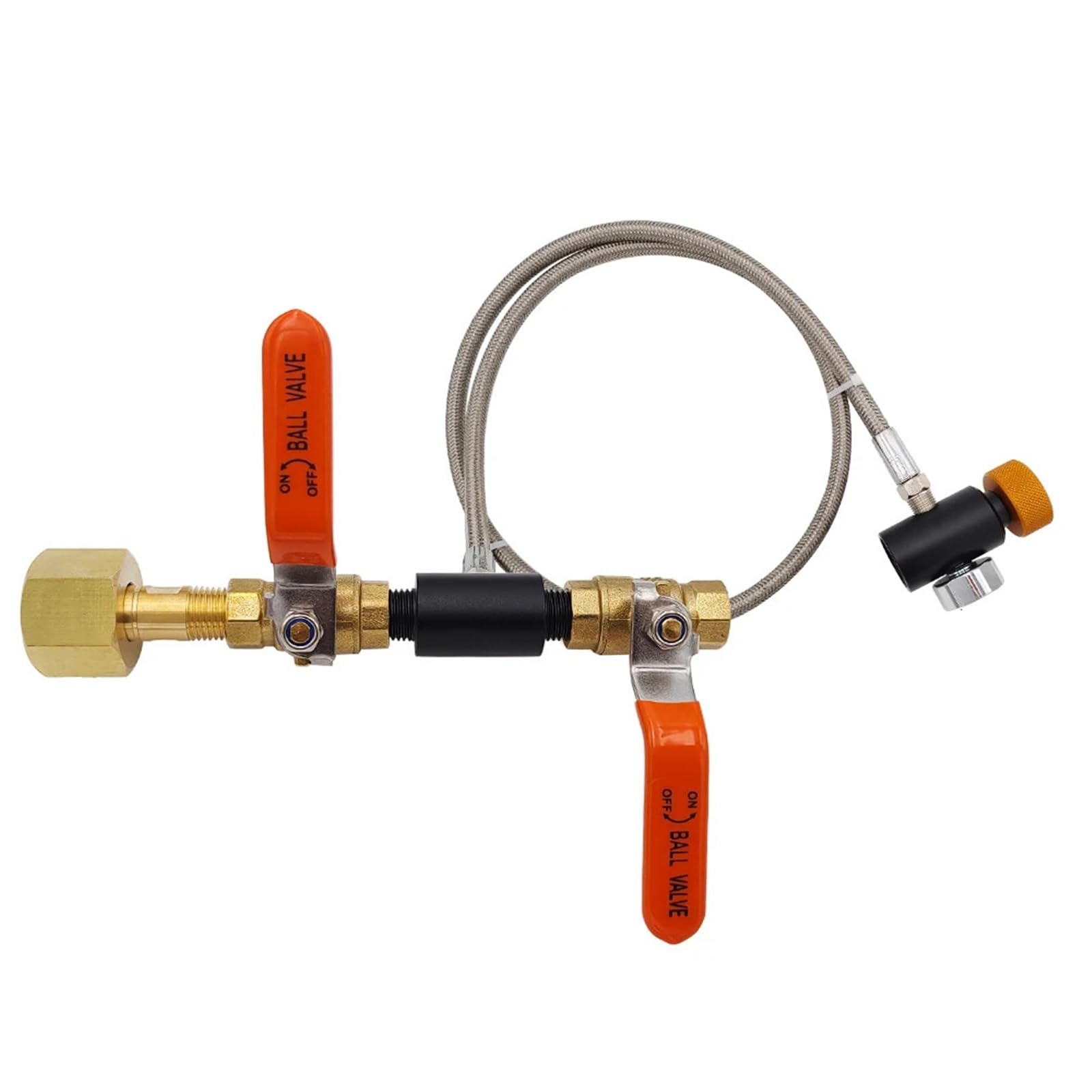 CO2 napełnianie saturator wody sodowej do cylindra, kanister W21.8-14 CGA320, zbiornik na dwutlenek węgla (CGA320 36 cali BK spodnie )