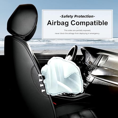 Custom Fit Seat Covers for Toyota Sienna 2021 2022 2023 2024 2025 LE, XLE,8 Seats,2nd Row 4/2/4 Split,Full Set Sienna Seat Covers,Durable and Breathable Faux Leather,Airbag compatible(Black/Red)