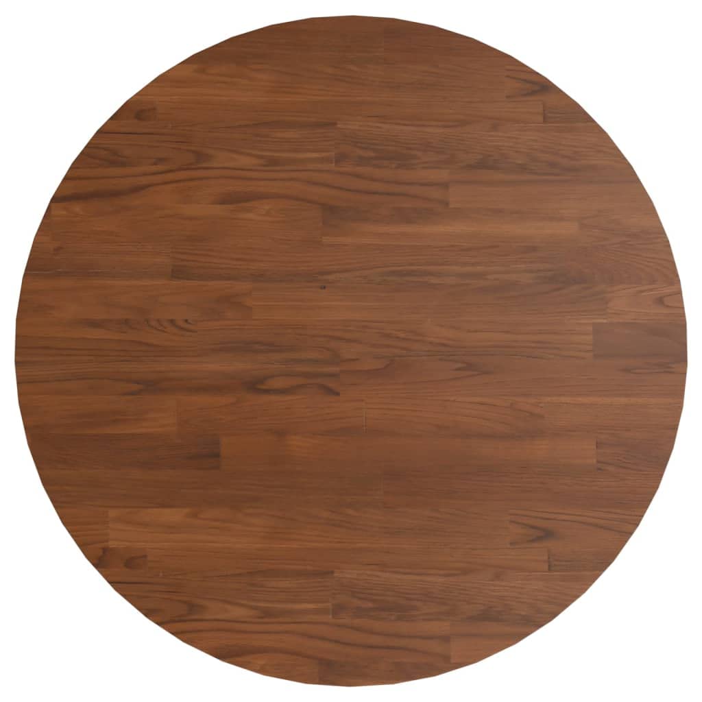 Runde Tischplatte Dunkelbraun Couchtisch Esstisch Holzplatte Massiv Multiplex Platte KüChenarbeitsplatte Holzplatte Rund Tabletop Tischplatte Eiche Ø60x1,5 cm Behandeltes Eichenholz