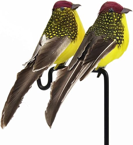 Miniatura 4 de MAOMIA Pájaro de espuma artificial, mini plumas de simulación, adornos para manualidades, hogar, jardín, decoración de boda, accesorios de fiesta