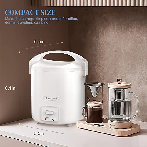 White Tiger 1.0L Mini Rice Cooker,White Tiger Portable Travel Steamer Small,15 Minutes Fast Cooking thumb #2