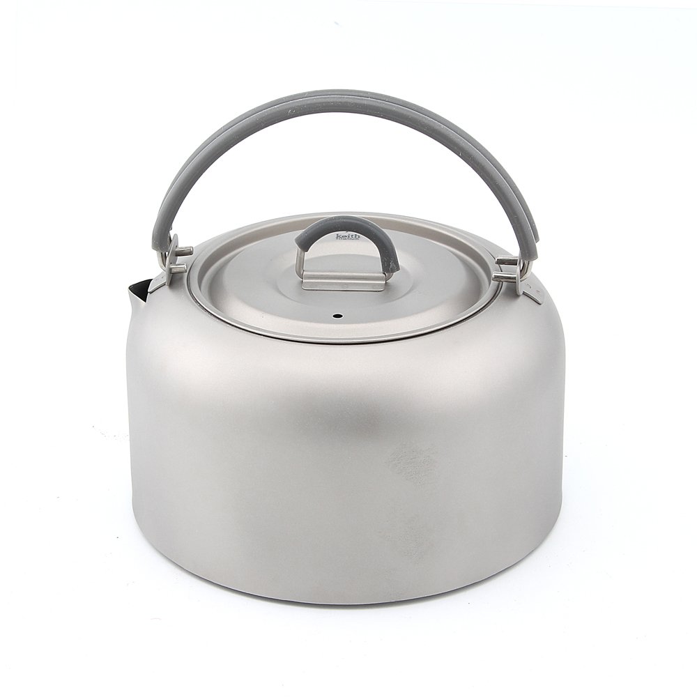 Keith Ti3901 Titanium bouilloire extérieur randonnée pique-nique Thé à suspendre bouilloire 1L 130 g