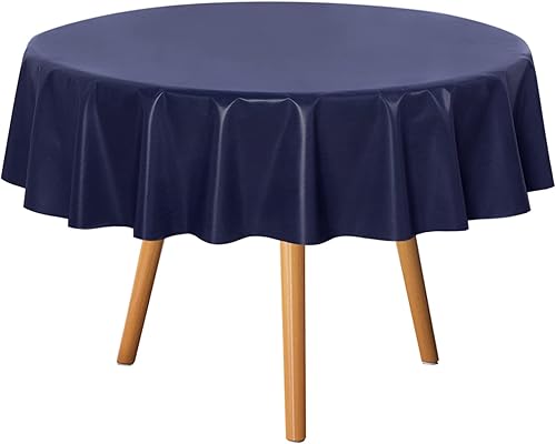 Miniatura 216 de sancua - Mantel rectangular de PVC 100 % impermeable, 54 x 54 pulgadas, vinilo a prueba de aceite, derrames, fácil de limpiar con un paño, para