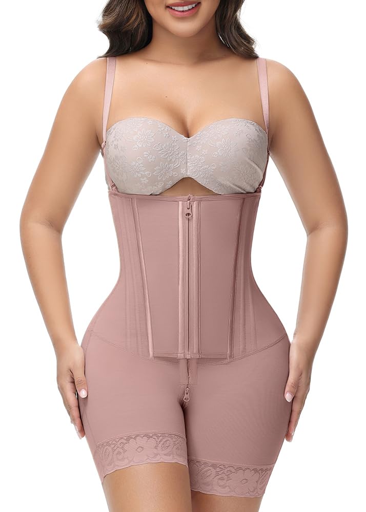 M MYODRESS Fajas Colombianas Moldeadoras Shapewear for Women Tummy Control Body Shaper Post Surgery Compression Garment