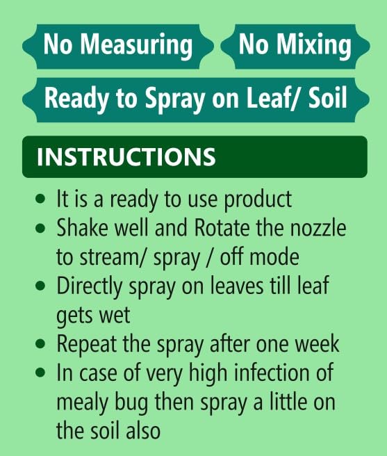 Image of MEDI SPRAY- Clove Based medicine to control and prevent garden insects like mealy bugs, thrips, mites and whilte flies. Excellent mealy bug buster (500 ml, Liquid spray)