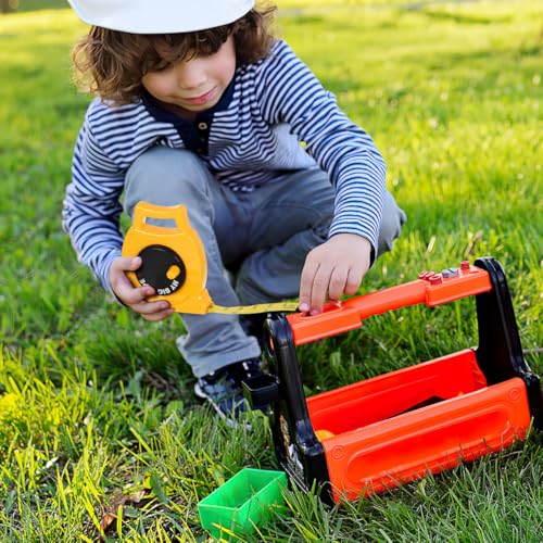 Cinta métrica infantil retráctil con marcado en pulgadas y cm miniatura 7