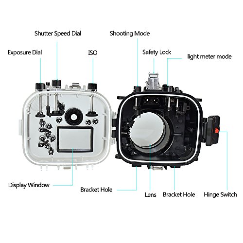 Sea frogs for Fujifilm X-T2 Fujifilm XF 16-55mm F2.8 R LM WR 130FT/40M Underwater Camera Diving Waterproof Housing case