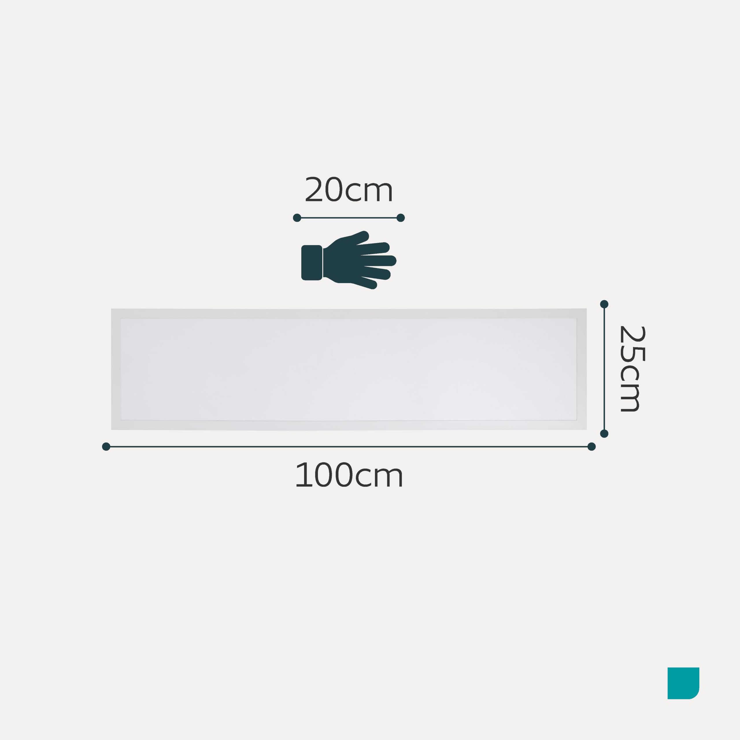EGLO LED plafon biurowy Bottazzo, panel z pilotem, 2450 lm