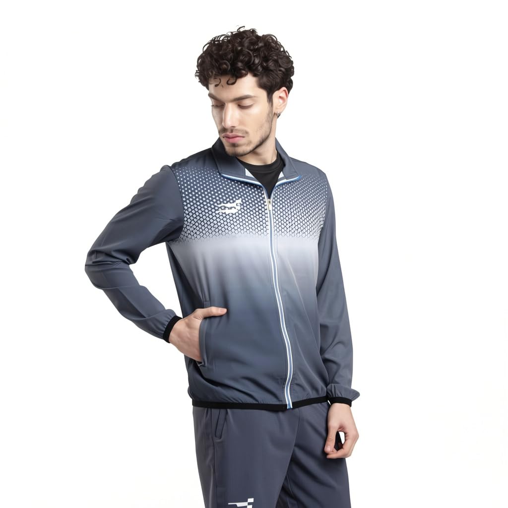 Men's Nano-Shell Lightweight Track Jacket – Nylon-Spandex Full-Zip Performance Top with Zipper Pocket, Quick-Dry Breathable Training Jacket for Running & Sports.-picture-38