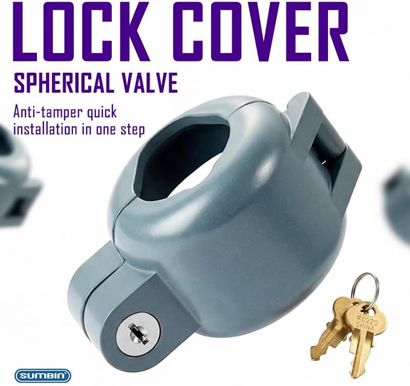 Door Knob Lockout Device Cover to Disable Doorknob/Faucet/Water Valve Hose Lock Door Handle Temporary Lock for Bedroom Door from Outside