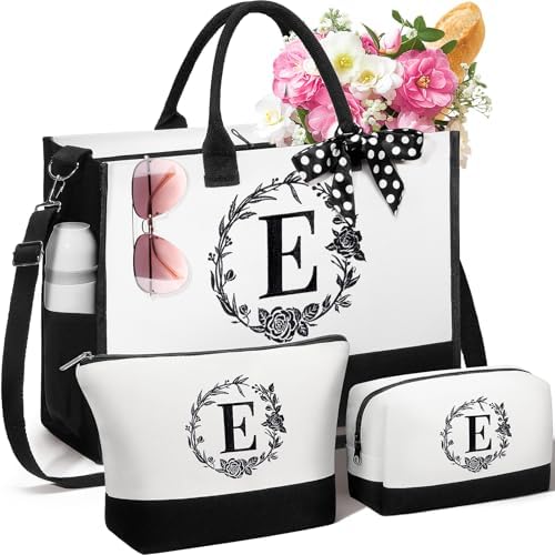 Amazon.com: Personalized Gifts for Women, Initial Canvas Tote Bag ...