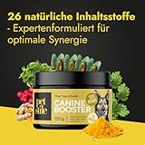 Petstile Canine Booster mit Grünlippmuschel-Extrakt für Hunde - Expertenformulierte Superfood-Mischung mit 26 Wirkstoffen - 150g Pulver
