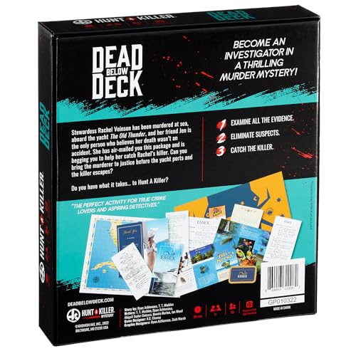 MOOSE GAMES Hunt A Killer Mystery DEAD BELOW DECK An Immersive Murder Mystery Game Use the realistic evidence and documents to catch the killer 1 to 5 players age 14+ - Image 2