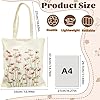 Tashce Canvas Tote Bags for Women – Reusable Printed Shopping Bag with Zipped Pocket, Aesthetic Design, Cotton Tote Bag for Women, Mothers, Friends & Colleagues #3