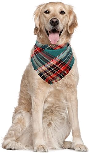 Miniatura 5 de Bandana de otoño para perro, otoño, Acción de Gracias, a cuadros, reversible, triangular, bufanda, accesorios para perros y mascotas