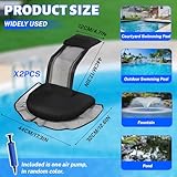 Ausstiegshilfe Pool für Tiere, dellyy Pool Ausstiegshilfe Tiere, Schwimmende Rampe Rettungen, Tierrampe Kleintier Swimming Fluchtrampe (Black,2 Stück)
