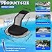 Ausstiegshilfe Pool für Tiere, dellyy Pool Ausstiegshilfe Tiere, Schwimmende Rampe Rettungen, Tierrampe Kleintier Swimming Fluchtrampe (Black,2 Stück)