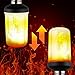 NITOR Lighting LED Flame Effect Light Bulb, Flickering Fire Effect Decorative Lights - Flat Black E26 Base - Vintage Calming Effect Light Atmosphere, Upside Down Function W/ Gravity Sensor, (1 Pack)