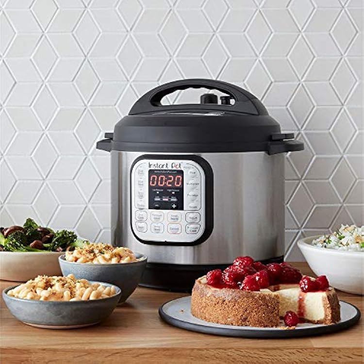 Instant Pot Duo 7-in-1 Electric Pressure Cooker, Sterilizer, Slow Cooker, Rice Cooker, Steamer, Saute, Yogurt Maker, and Warmer, 8 Quart, 14 One-Touch Programs & 8 Quart Ceramic Cooking Pot
