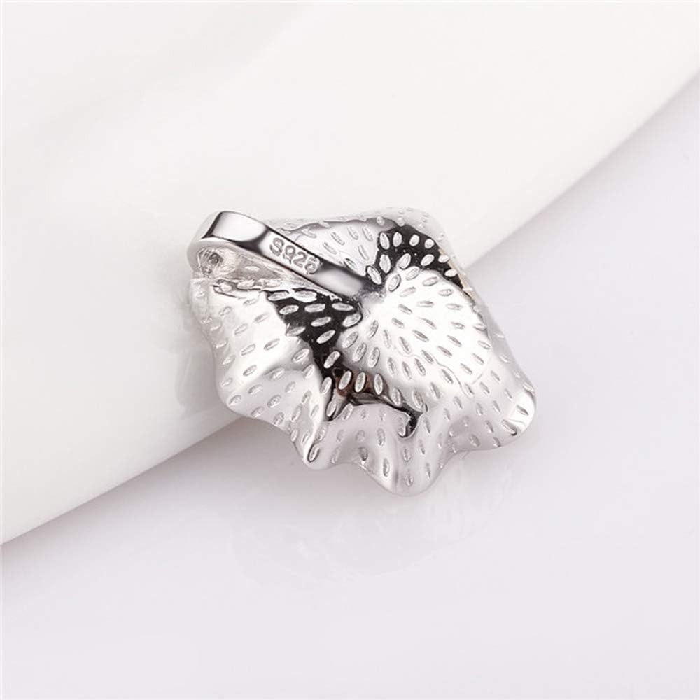 Sterling Silver Seashell Bail Pin Pendant Fitting for Pearl Jewelry, Design Pendant Mount for Women DIY Jewelry Making