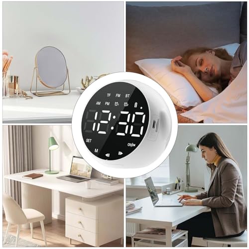 Despertador inteligente con control de voz y batería recargable para estante 5