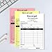 Custom Sales Order Books,CustomThank You Receipt Book,Job Invoice Forms Carbonless Forms,Personalized Multipurpose Duplicate Carbonless Form with Your Company Name (Receipt Book-3-part)