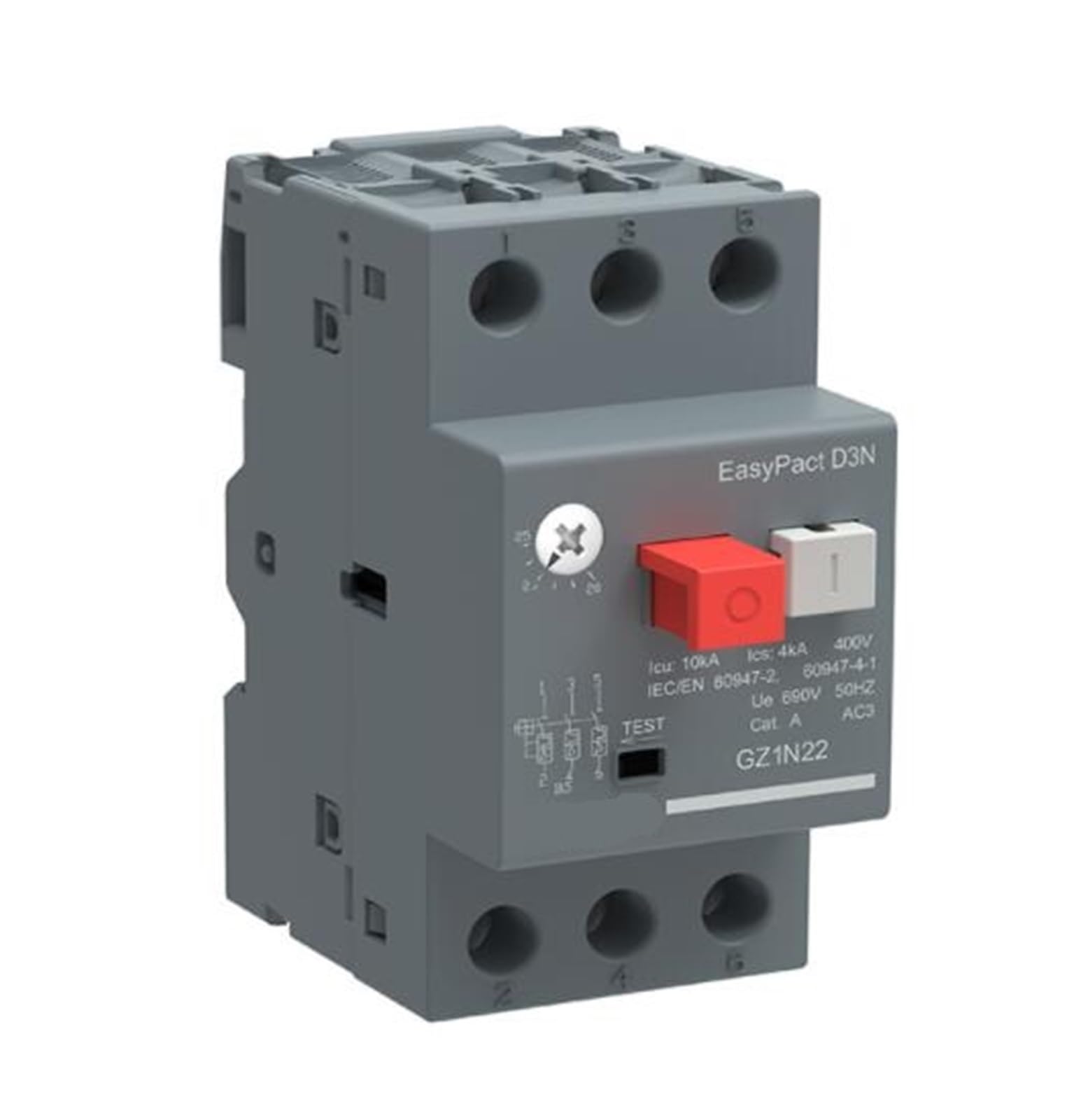 GZ1N07N 1.6-2.5A GZ1N Disyuntor térmico y magnético del Motor