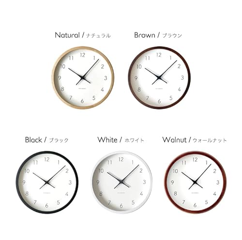 KATOMOKU Muku Clock 7 電波時計 連続秒針ムーブメント km-60BKRC ブラック φ306mm (電波時計) の商品画像 1