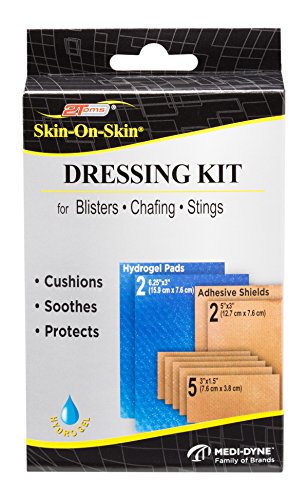 2Toms Skin-On-Skin Dressing Kit - Medical Grade Adhesive Bandages - Blisters, Stings, Chafing & Skin Irritations (All Day Wear)