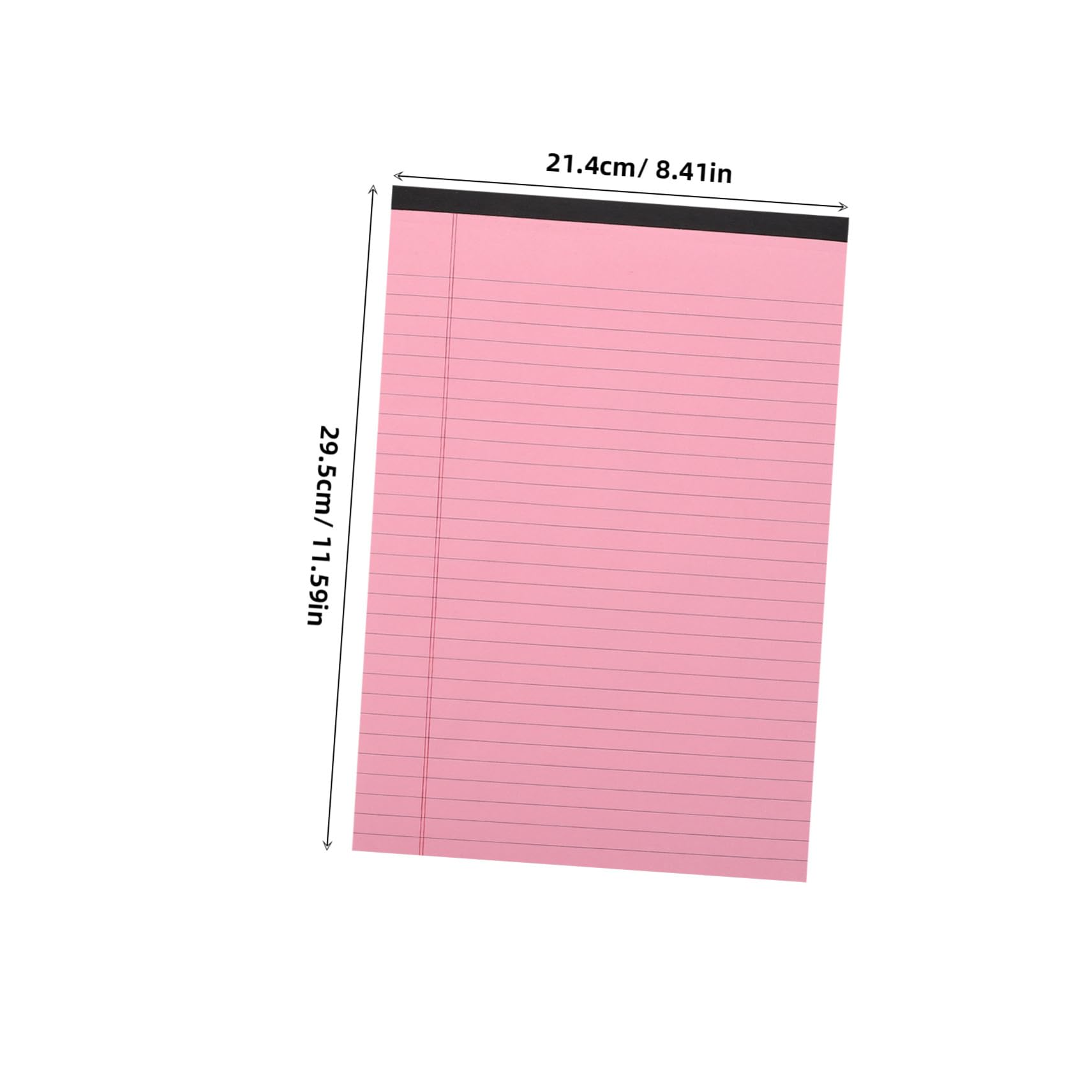 Homoyoyo -Pack A4-notizblöcke Rosa Liniert mit Abreißfunktion Horizontal Papier 4 Stück zum Schreiben und Dokumentieren zu Hause