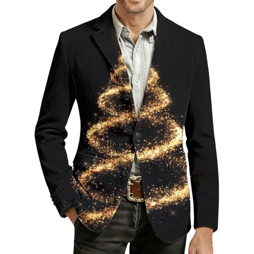 Costume de fête de Noël ajusté style sport en velours homme