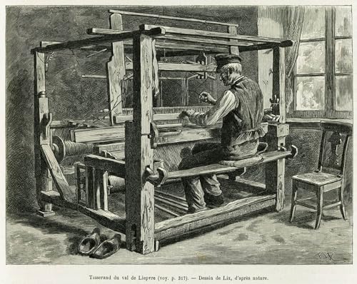 Lienzo impresión de la obra Tessitore della valle di Liepvre de Lix, cuadro decorativo 60x90cm