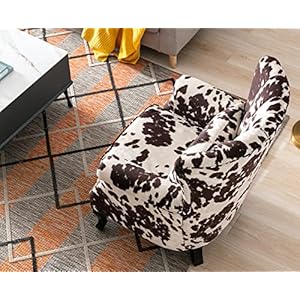 Kmaxcowprintaccentchairvelvetwingbackchairwithpillownailheadchanneltuftedoversizedclubchairforlivingroombedroomguestroom Urban Country Home Decor Kmax cow print accent chair velvet wingback chair with pillow nail head channel tufted oversized club chair for living room bedroom guest room urban country home decor