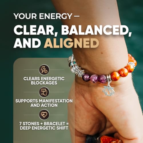 Conscious Items Spiritual Bracelets for Women & Men, Healing Crystal Bracelet with Natural Stones for Meditation, Chakra Alignment & Inner Transformation2