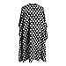 SMARTHAIR Professional Salon Cape Polyester Baber Cape Hair Cutting Cape,54"x62",Black and White Dots,C375001C