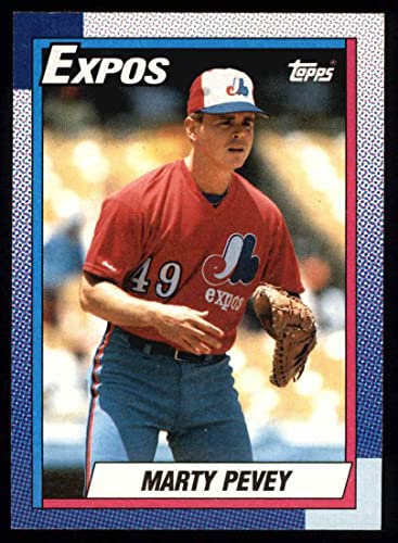 1990 Topps #137 Marty Pevey Montreal Expos (Baseball Card) NM/MT Expos