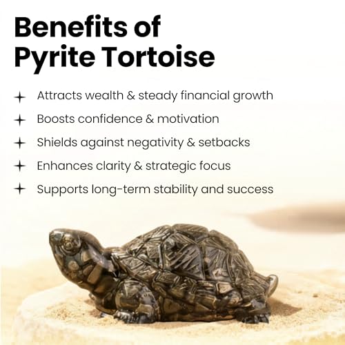 Image of Pyrite Tortoise Original Certified - Pyrite Turtle Energy Symbol