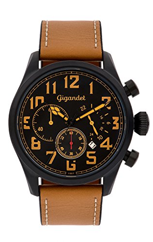 Gigandet Interceptor Montre Homme Chronographe Analogique Quartz Beige Noir...