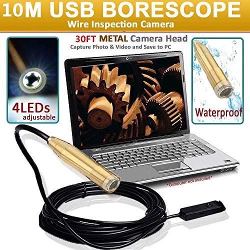 econoLED 10M 30ft USB Waterproof Endoscope Borescope Inspection Camera Pibe Locator - Thumbnail 7