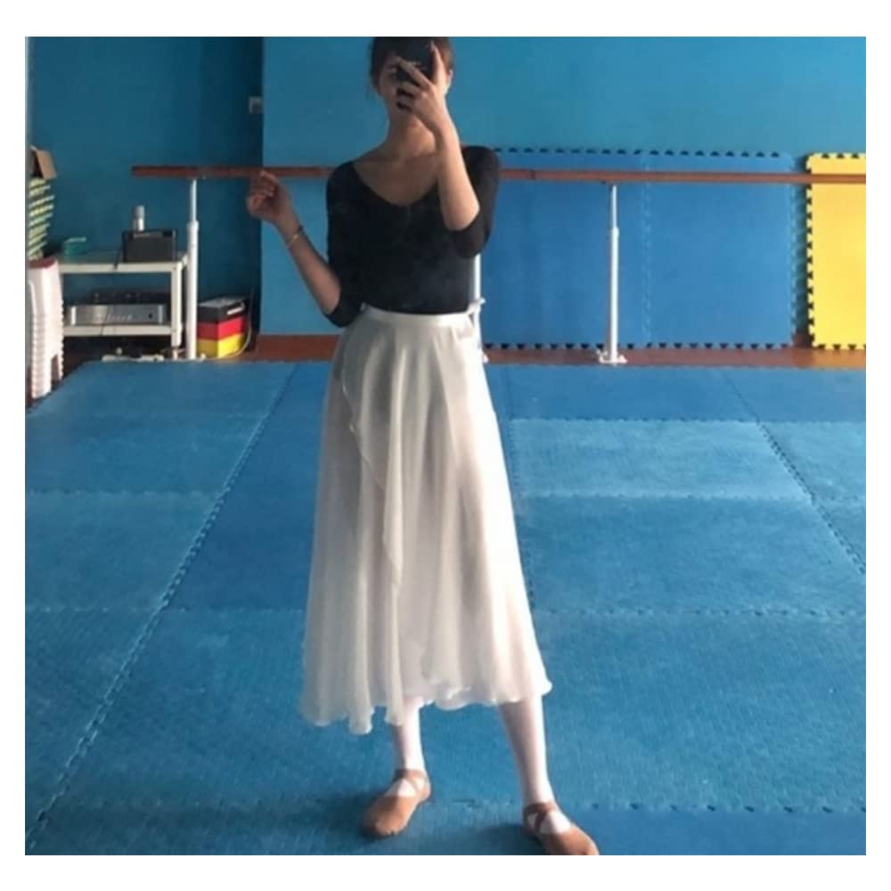 Ballett Wickelrock Chiffon Damen Tanz Rock Mit Taille Krawatte Und Dünner,Anwendbar auf weibliche Tanzausbildung